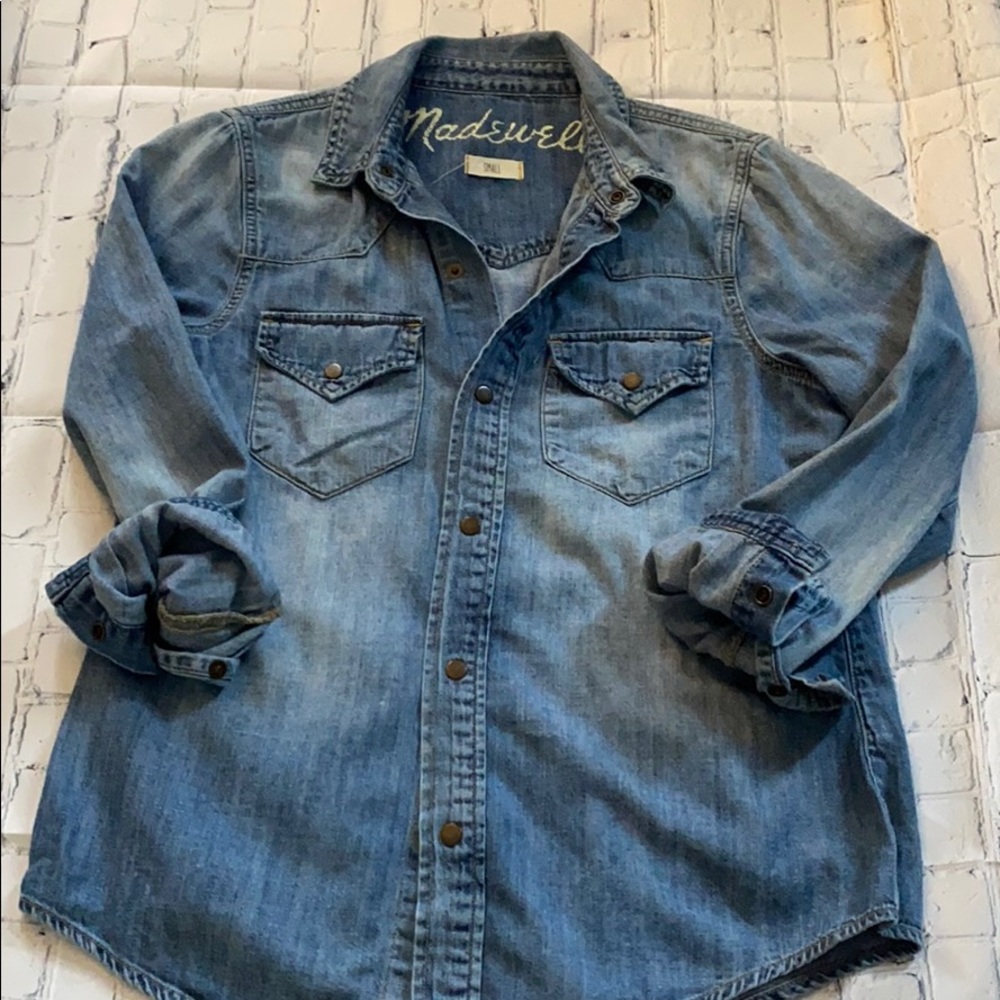 Madewell western denim shirt